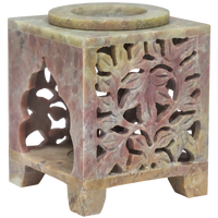 Essential Oil and Incense Burner - Ochre, Square, Arched